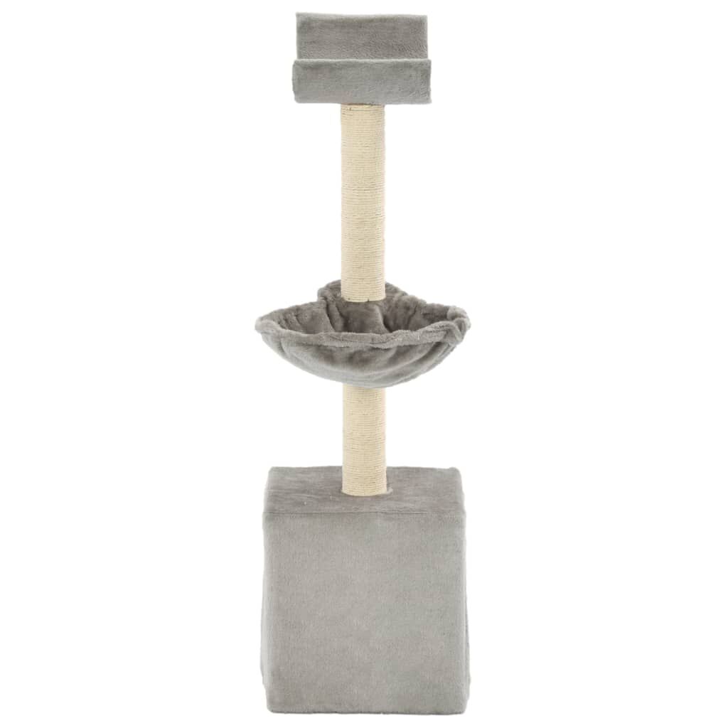 Vidaxl Rascador Para Gatos Con Poste De Sisal 105 Cm Gris_2