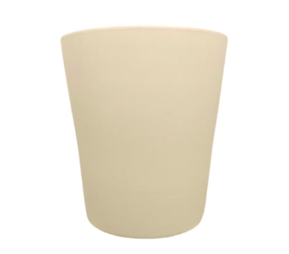 Macetero De Cerámica Cónica Monocolor Blanco 46cm_1