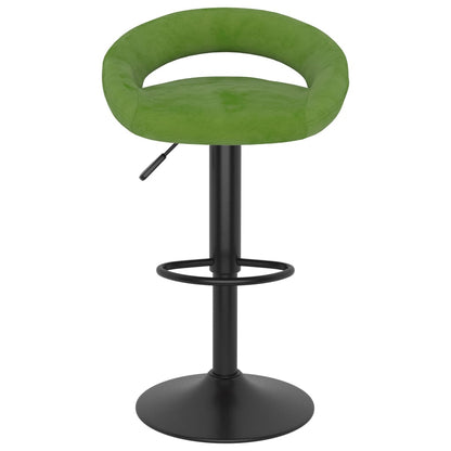 Taburetes De Cocina 2 Uds Terciopelo Verde Claro_2