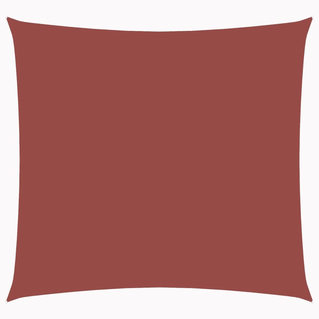 Vidaxl Toldo De Vela Cuadrado Tela Oxford Terracota 3,6x3,6 M_0