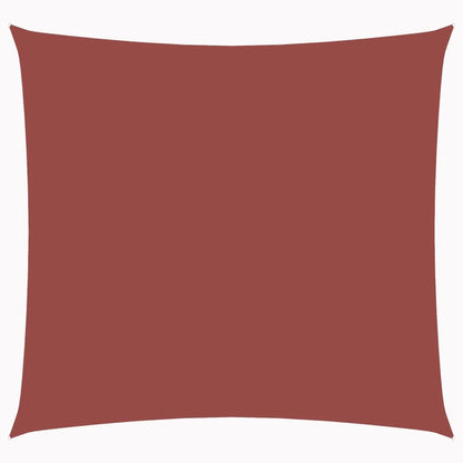 Vidaxl Toldo De Vela Cuadrado Tela Oxford Terracota 3,6x3,6 M_0