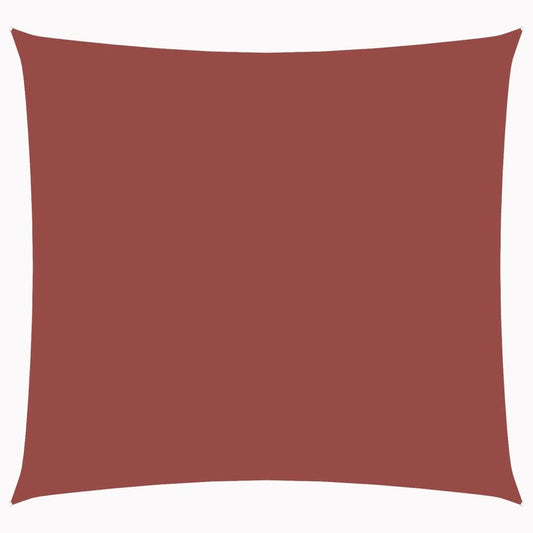 Vidaxl Toldo De Vela Cuadrado Tela Oxford Terracota 3,6x3,6 M_0