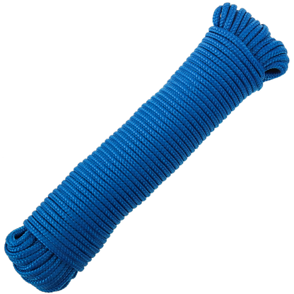 Cuerda Trenzada Multifilamento Pp 10 M X 3 Mm Azul_0