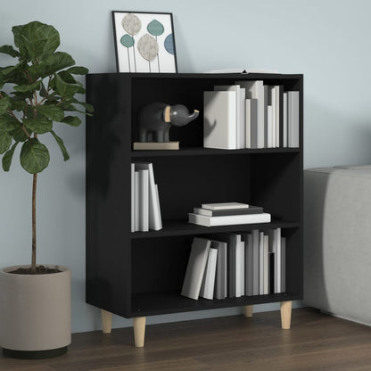 Aparador De Madera Contrachapada Negro 69,5x32,5x90 Cm / Vetonek_4