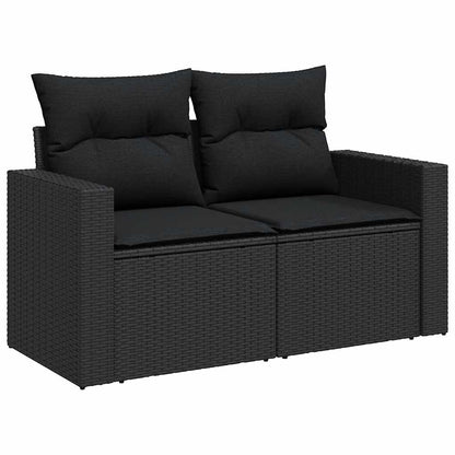 Set De Sofás De Jardín Y Cojines 8 Piezas Ratán Sintético Negro / Vetonek_1
