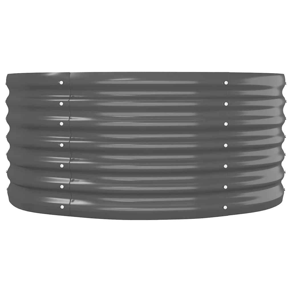 Jardinera Arriate Acero Galvanizado Antracita 224x80x36 Cm_3