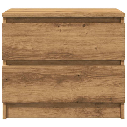 Mesita De Noche Madera De Ingeniería Roble Artisan 50x40x43.5cm_2