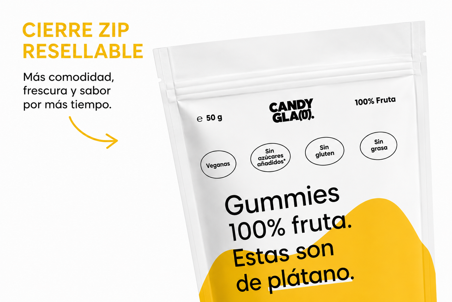 Gummies 100% Fruta Pack De 14 Plátano – Snack Saludable Vegano Sin Azúcares Añadidos_3