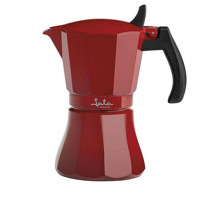 Cafetera Italiana Jata Hogar Hcaf2006/ 6 Tazas/ Roja Vulcano_0