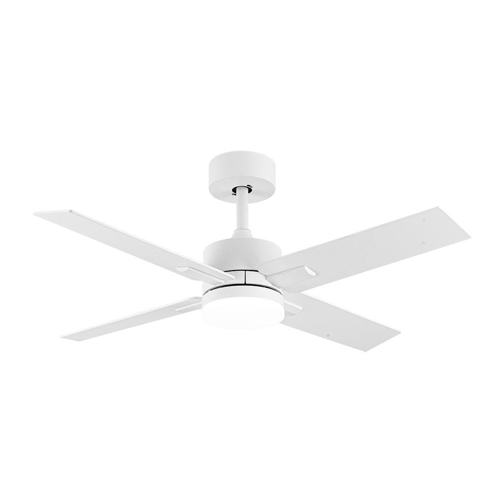 Ventilador Dc Talco 20w Blanco 4asp. Blanco/haya 6velocidades 3000-4000-6500k 2350lm Remoto, Memoria, Temporizador 106d_1