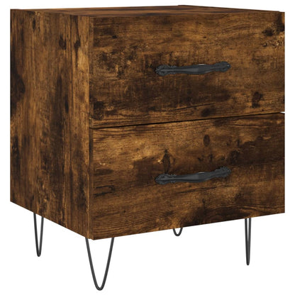 Mesita Noche 2 Uds Madera Ingeniería Roble Ahumado 40x35x47,5cm_3