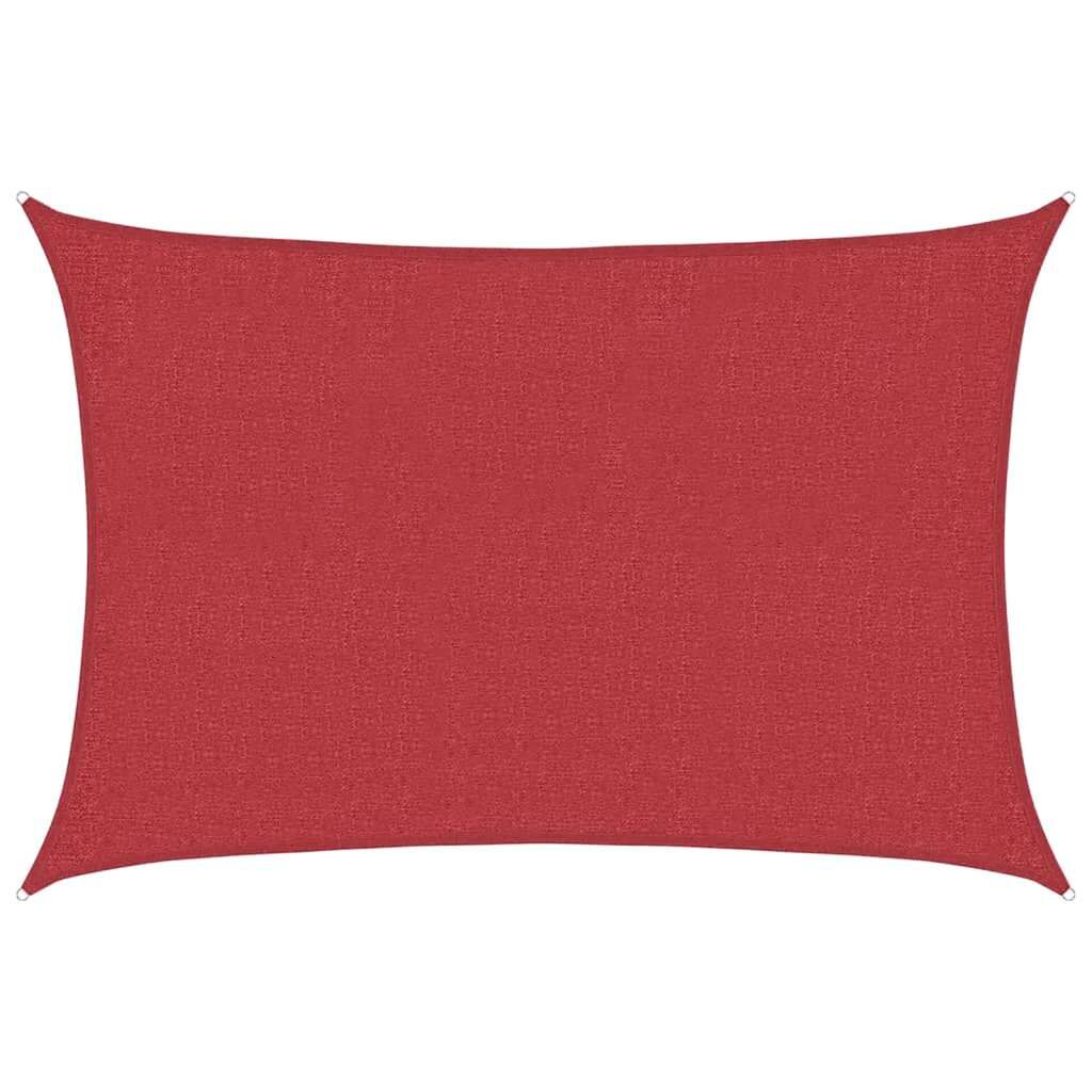 Vidaxl Toldo De Vela Rojo Hdpe 160 G/m² 2x2,5 M_0