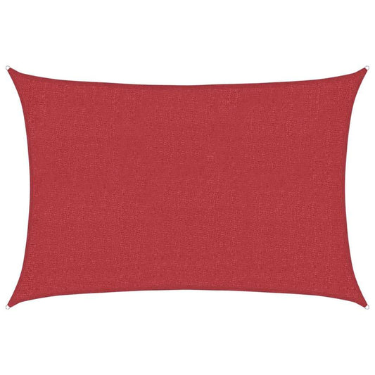 Vidaxl Toldo De Vela Rojo Hdpe 160 G/m² 2x2,5 M_0