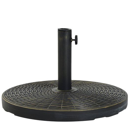 Outsunny Base De Sombrilla Ajustable Φ53x40 Cm Universal Pie Soporte De Parasol_0