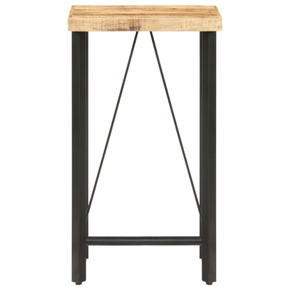 Mesa De Bar Madera Maciza De Mango Rugosa 60x60x107 Cm_0
