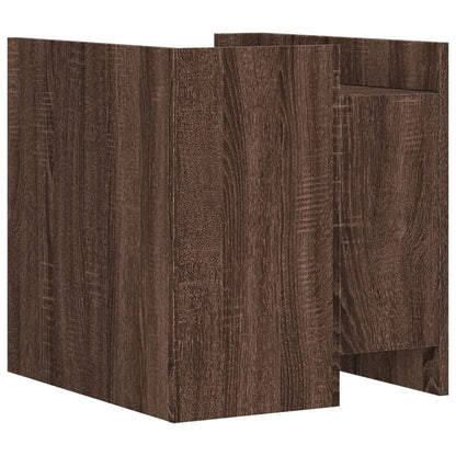 Mesita De Noche Madera De Ingeniería Roble Marrón 45x50x50 Cm_4