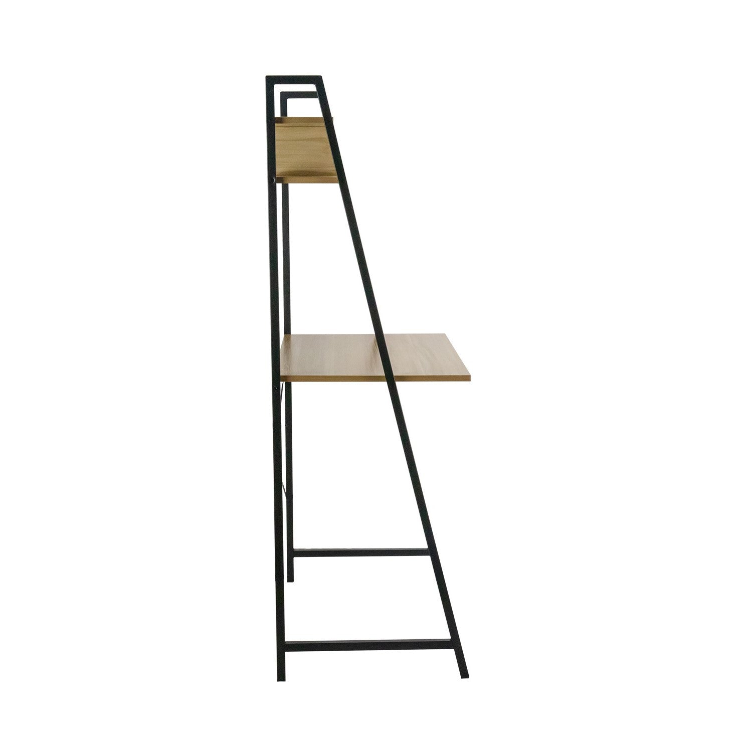 Escritorio Metálico Con Estantería Organizadora De Madera Oyam 142x84x46cm 7house_2