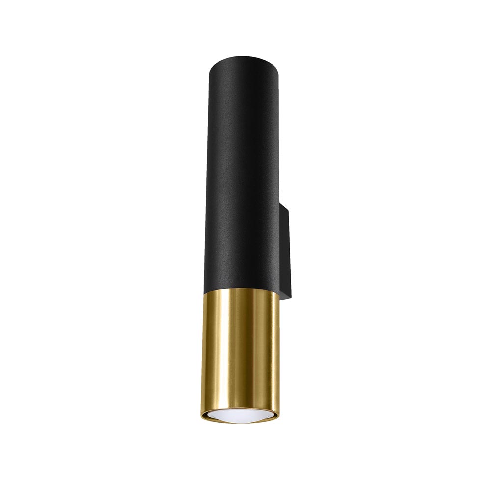 Aplique De Pared Loopez Negro, Gu10/dorado_1