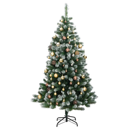 Vidaxl Árbol De Navidad Artificial Con Bisagras 300 Led Y Bolas 240 Cm_3