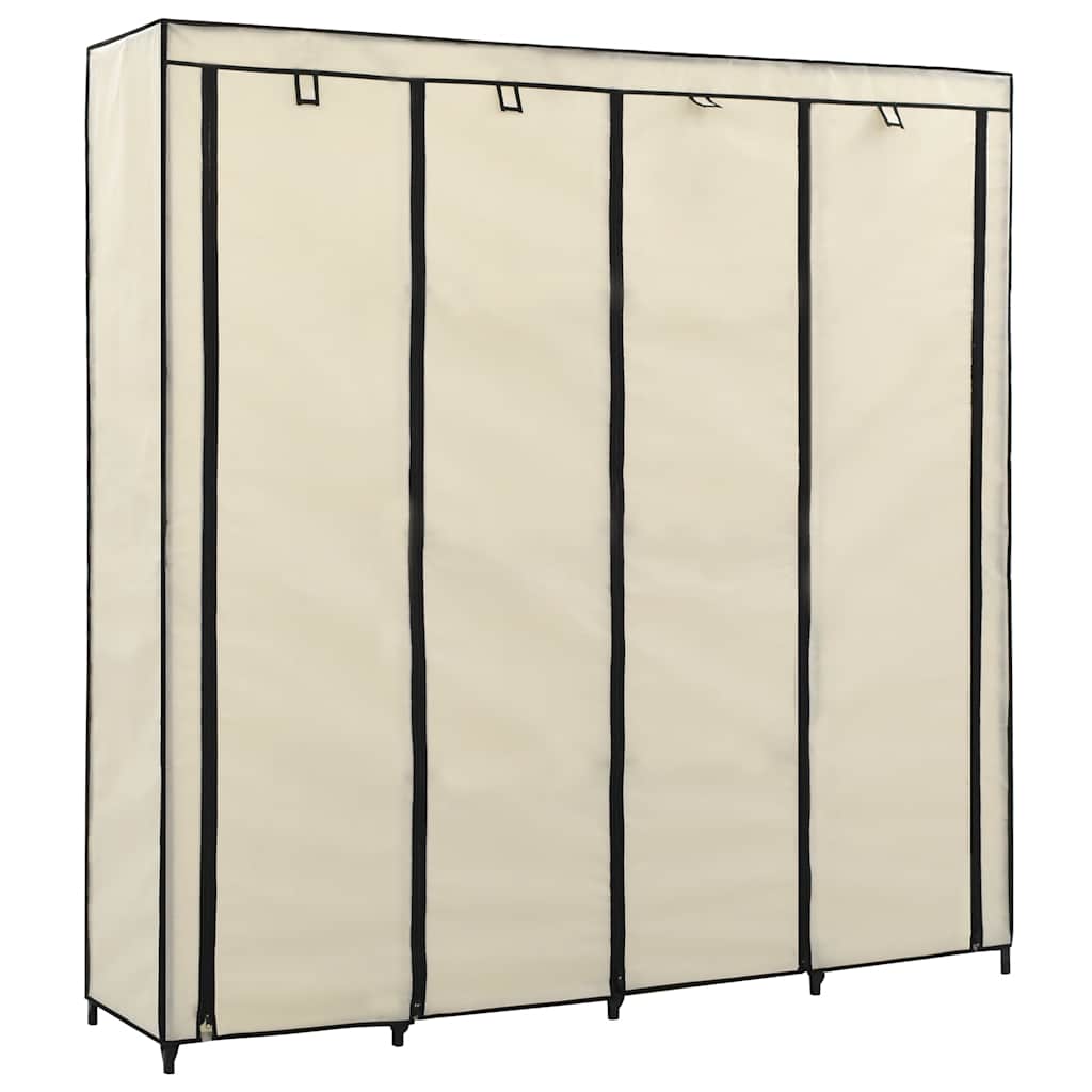 Armario Con 4 Compartimentos Color Crema 175x45x170 Cm_0