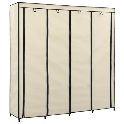 Armario Con 4 Compartimentos Color Crema 175x45x170 Cm_0