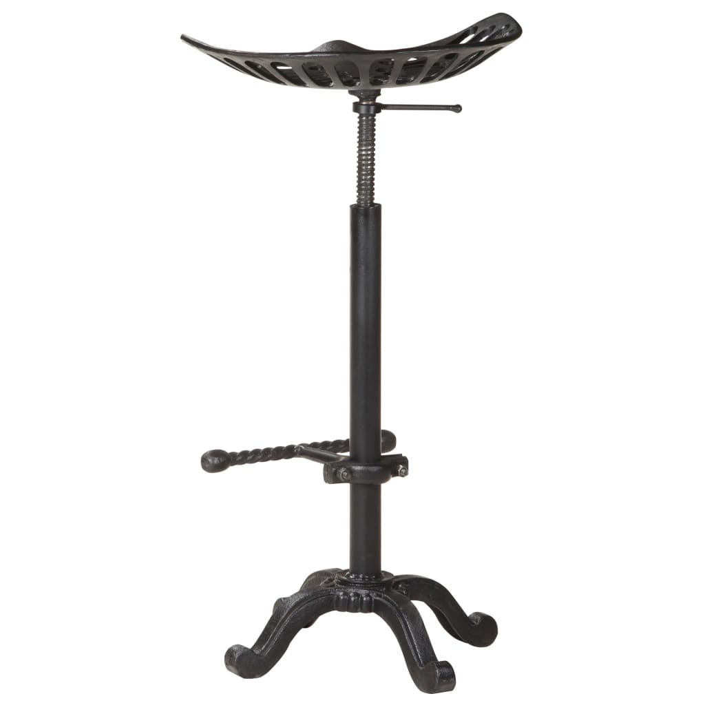 Taburete De Cocina Hierro Fundido Negro_2
