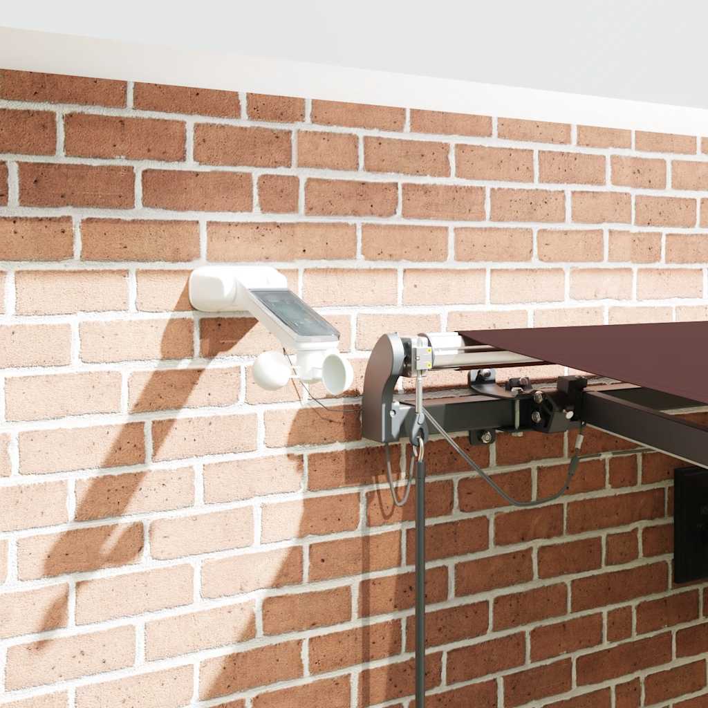 Toldo Retráctil Automático Con Luces Led Burdeos 450x300 Cm_3