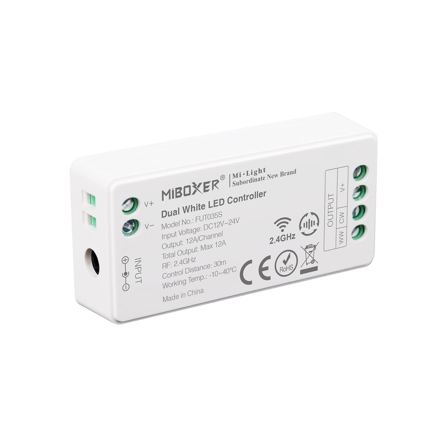 Controlador Cct Blanco Dual Mini Rf 4 Zonas 12a_3