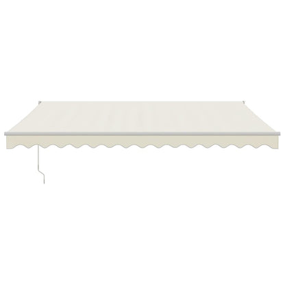 Toldo Retráctil Aluminio Y Tela Color Crema 4,5x3 M_2