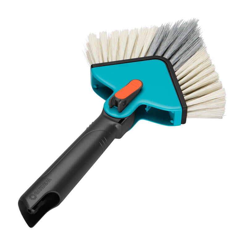 Gardena 3634-20 Escoba Exterior Negro, Azul, Naranja Cerda Dura_0
