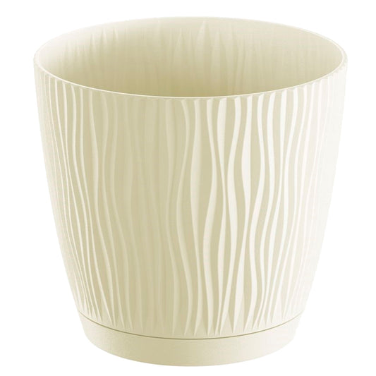 Maceta Sandy P, Dimensiones (mm) 282x282x260, Color Crema_0