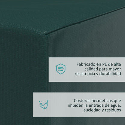 Outsunny Funda Protectora Para Muebles Rectangular 235x190x90 Cm Verde_4