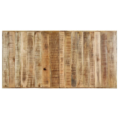 Mesa De Comedor Madera Maciza De Mango Rugosa 160x80x75 Cm_2