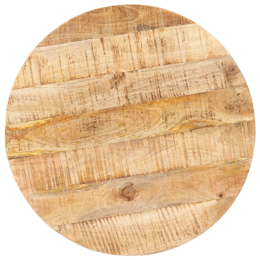 Mesa De Bistró Redonda Madera De Mango Rugosa Ø60x75 Cm_1