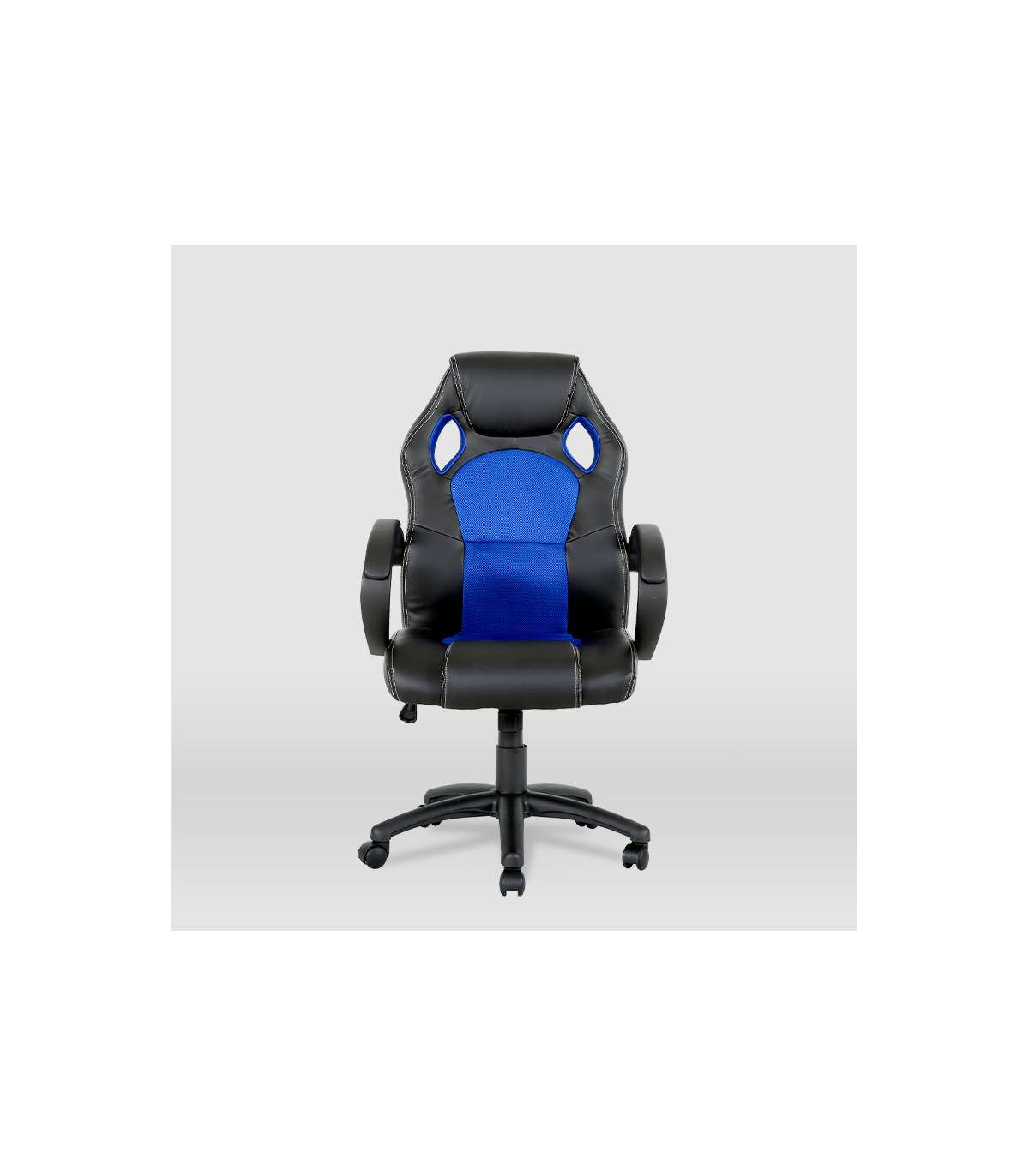 Silla Gaming Olimpia Tapizada En Piel Sintética Negro/azul, 118/127cm(alto) 64.5cm(ancho)_0