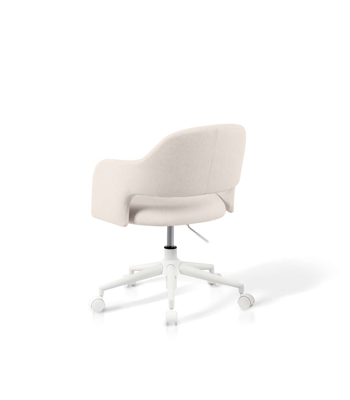 Silla Despacho Giratoria Elevable Acabado Beige Claro, 58m(ancho) 71/81cm(altura) 58cm(fon_2