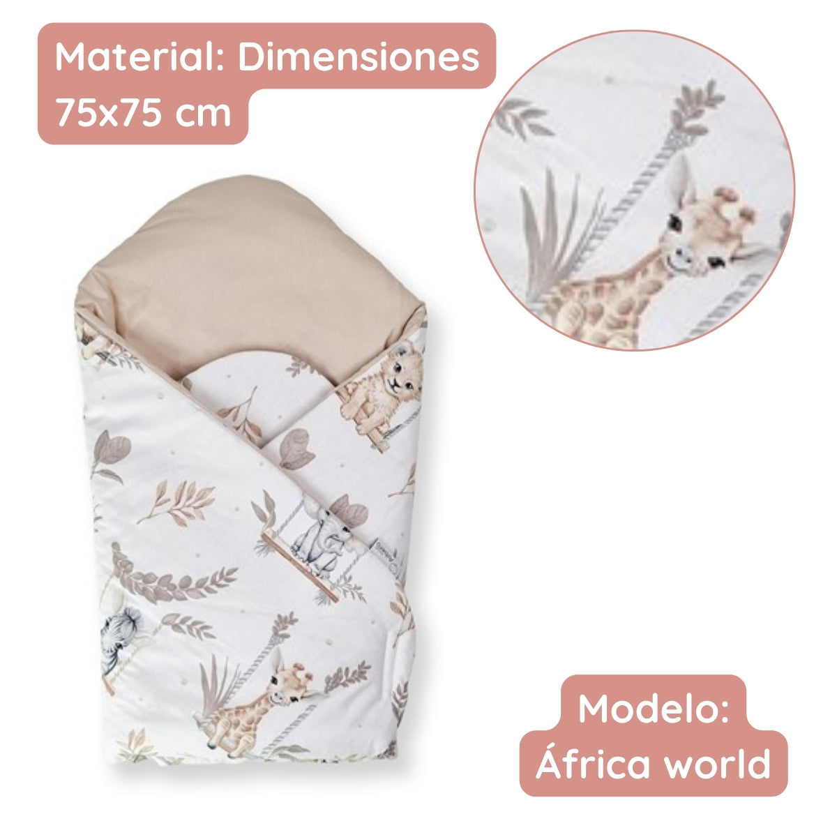 Saco Capazo Arrullo Bebé Africa World