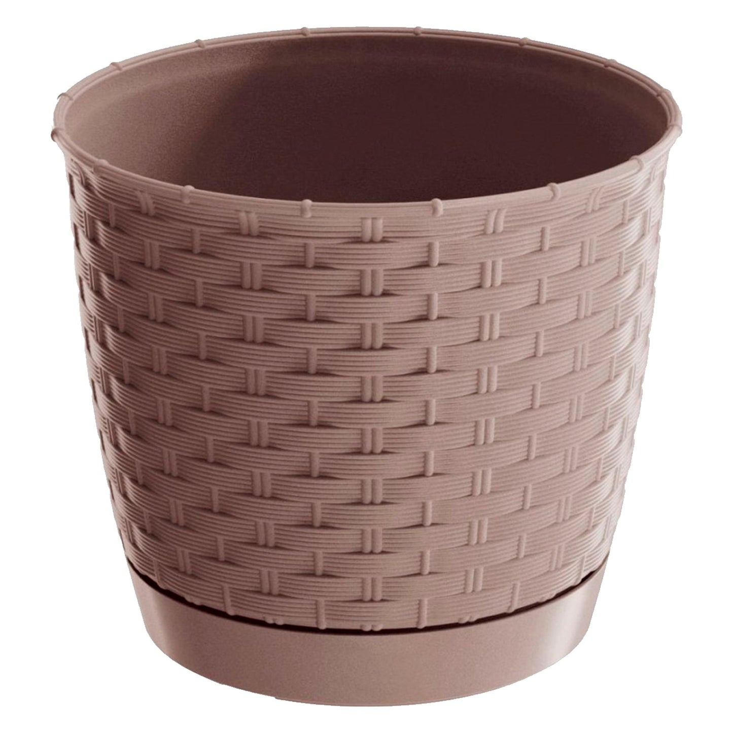 Maceta Ratolla Round 11l., Dimensiones (mm) 300x300x264, Color Mocca_0