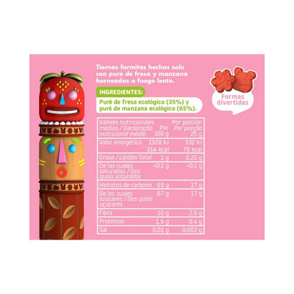 Snack de fresa y manzana ECO 25 g, Triboo
