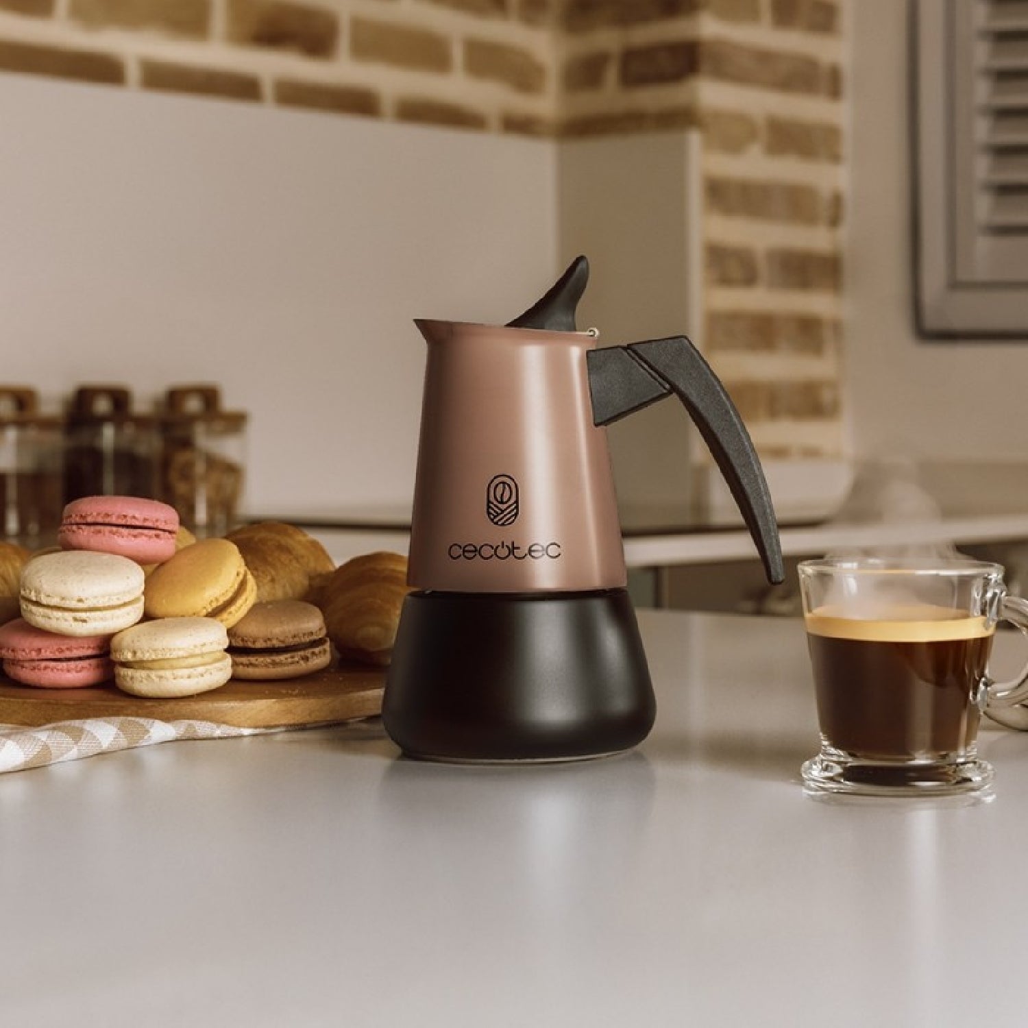 Cecotec Cafetera Italiana Piccolina 900 Red. 450ml, 10 Tazas De Café, Acero Inoxidable, Apta Todas Superficies, Filtro P_2