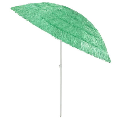 Vidaxl Sombrilla De Playa Hawaii Verde 240 Cm_3