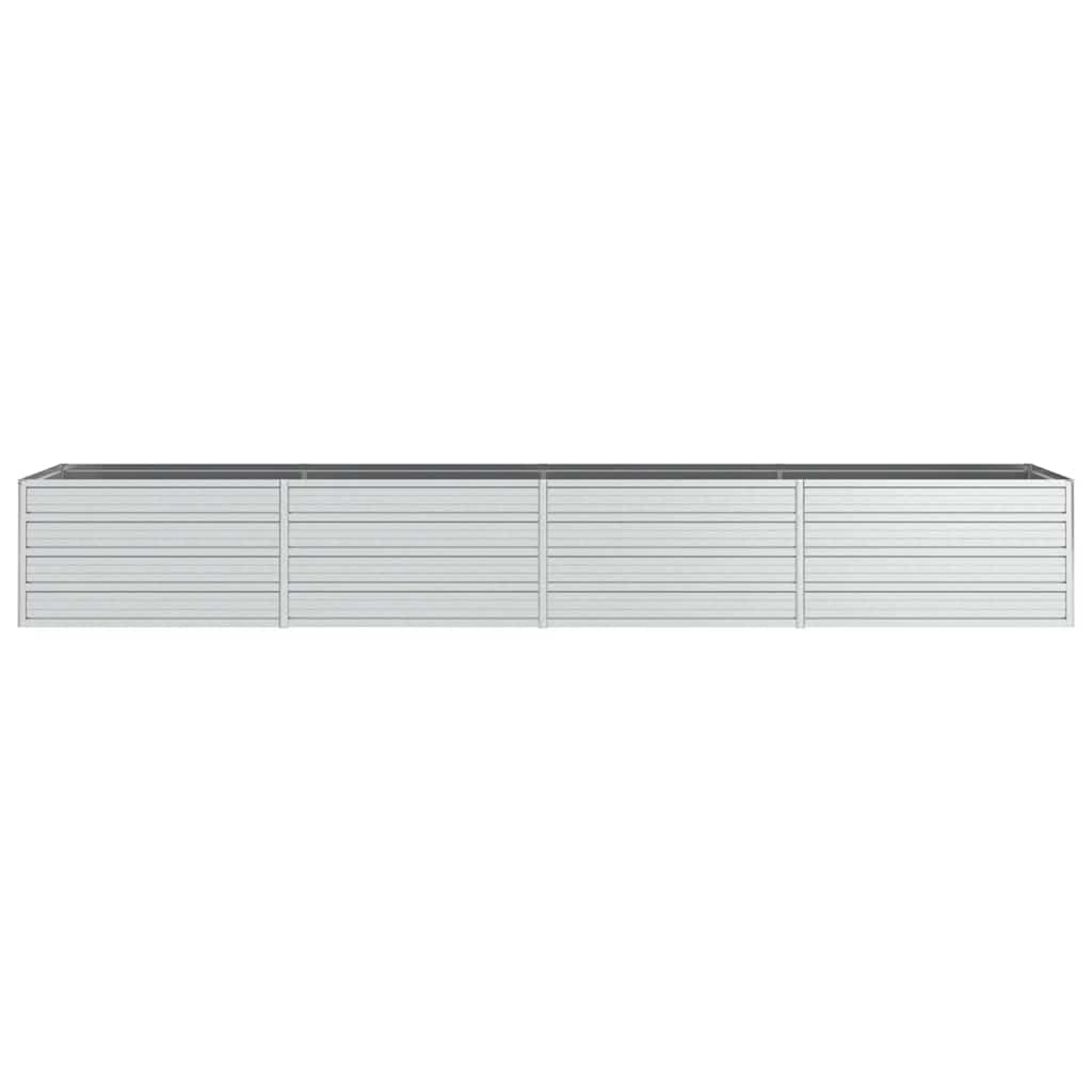 Arriate De Acero Galvanizado Plateado 320x80x45 Cm_3