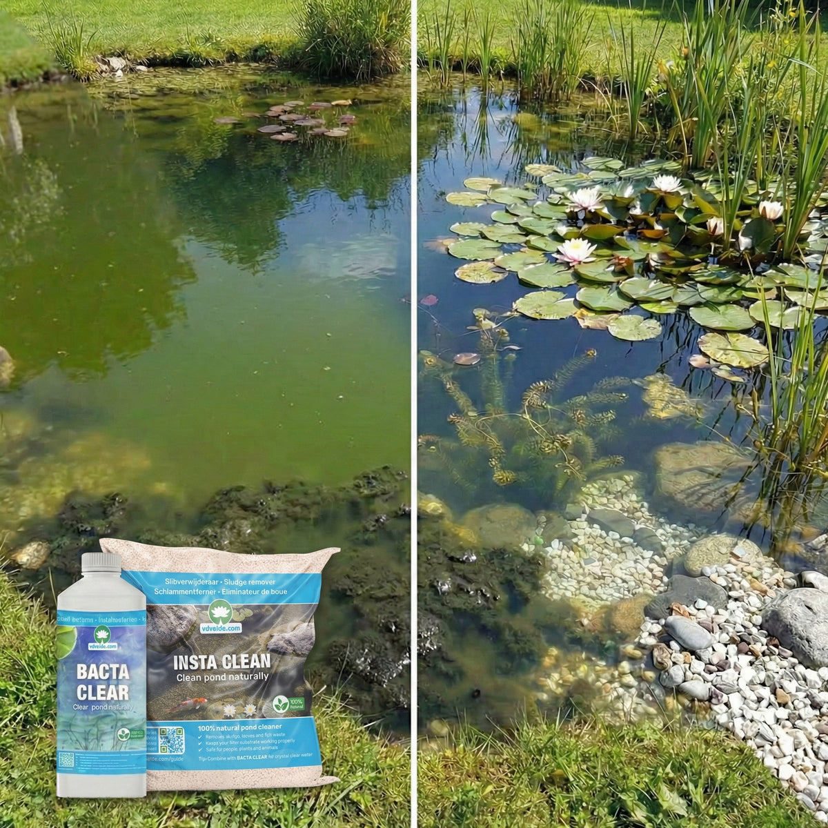 Pond Care - Set Mantenimiento Hasta 20.000l - Algas Lodo Y Turbidez_2