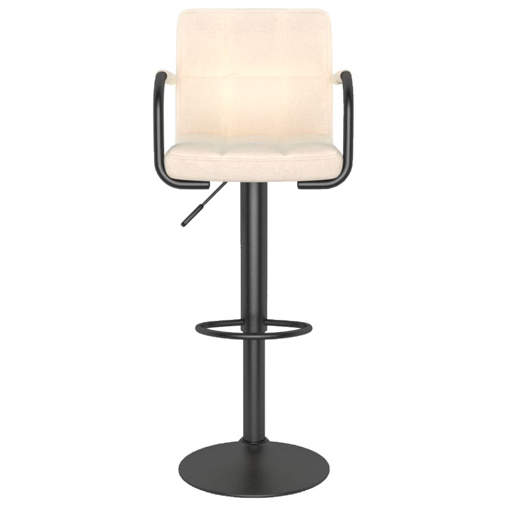 Taburete De Cocina De Tela Color Crema_1