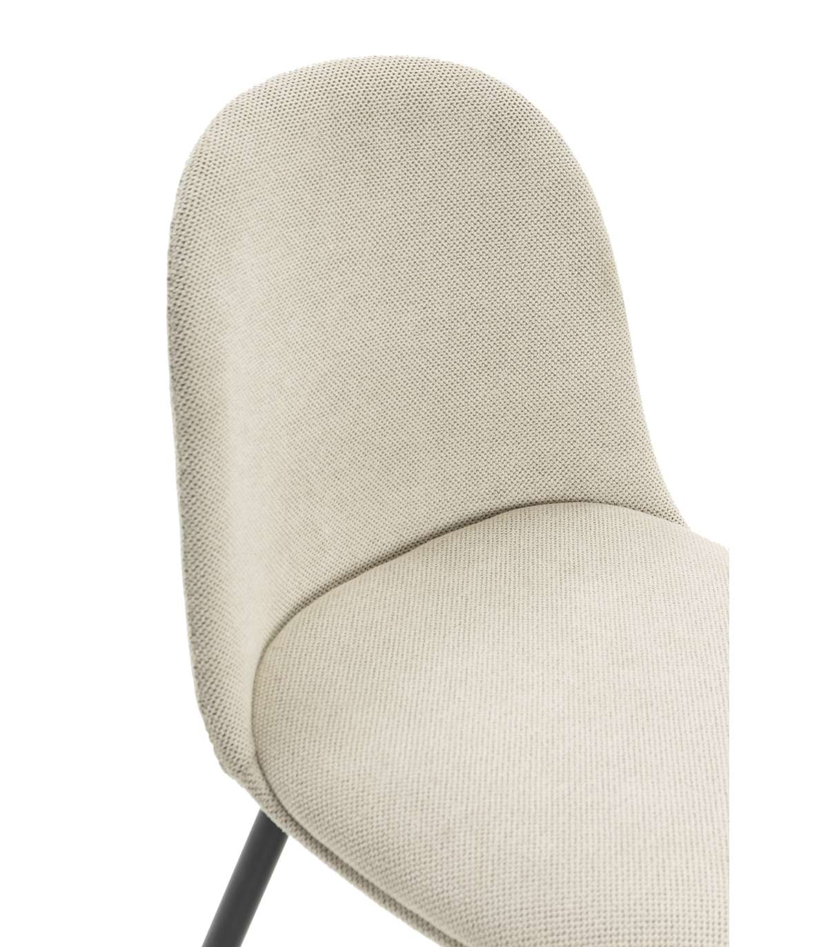 Pack De 4 Sillas Para Cocina O Comedor Dalila Tapizado Textil Beige, 48/80cm(alto) 49.5cm(_3