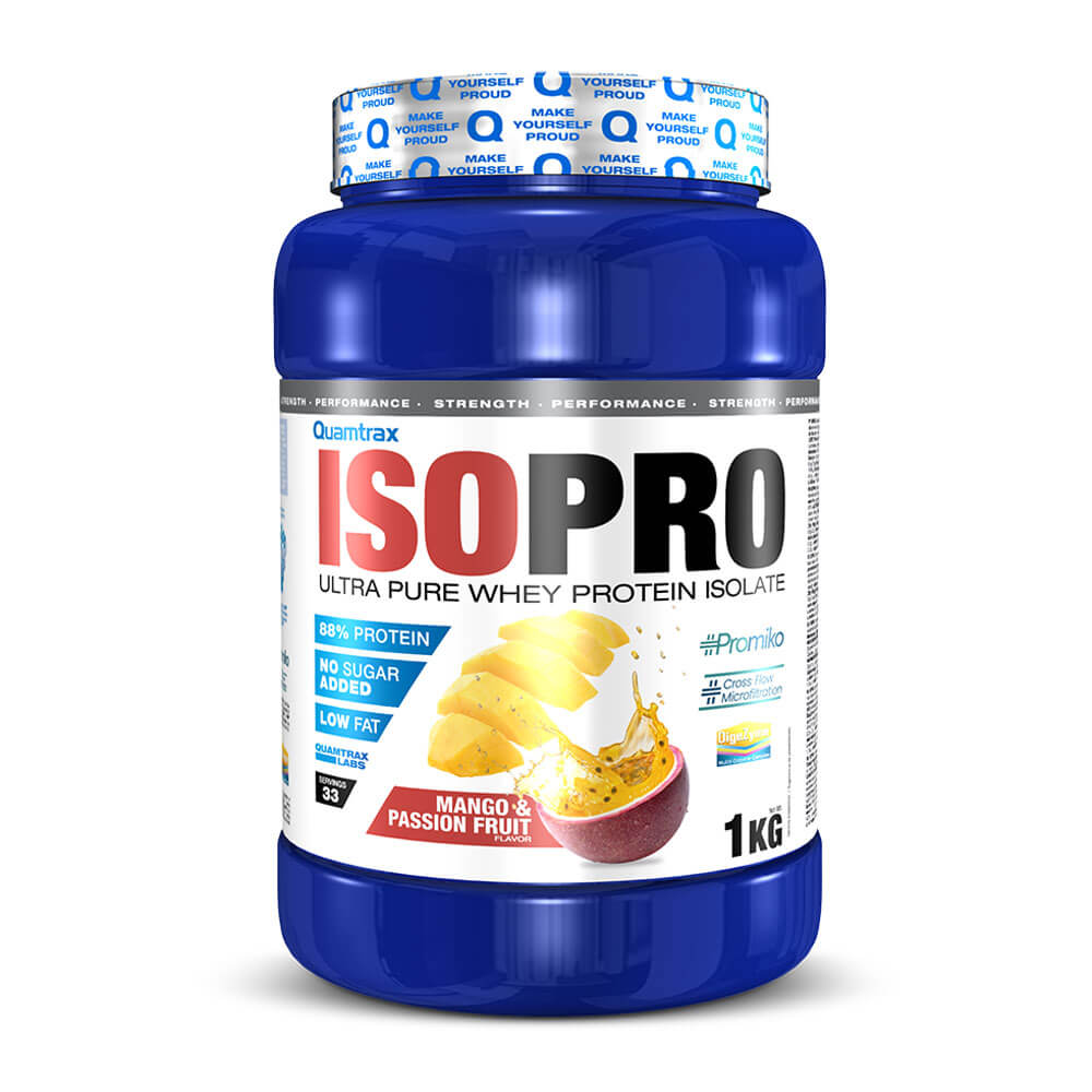 Isopro Cfm - 1kg - Mango Y Fruta De La Pasión - Proteína De Aislado De Suero Isolate - Quamtrax_0