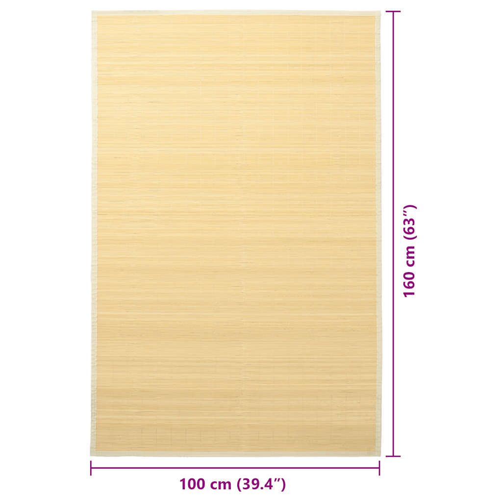 Vidaxl Alfombra De Bambú 100x160 Cm Natural_2