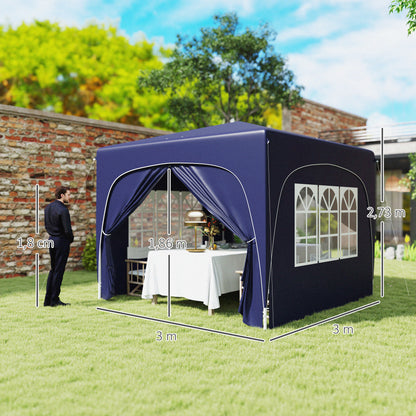 Outsunny Carpa Plegable 3x3 M_2