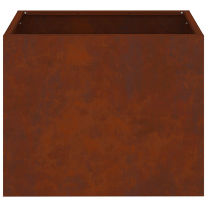 Macetero De Jardín Oxidado 50 X 32 X 40 Cm Acero Autopatinable_5