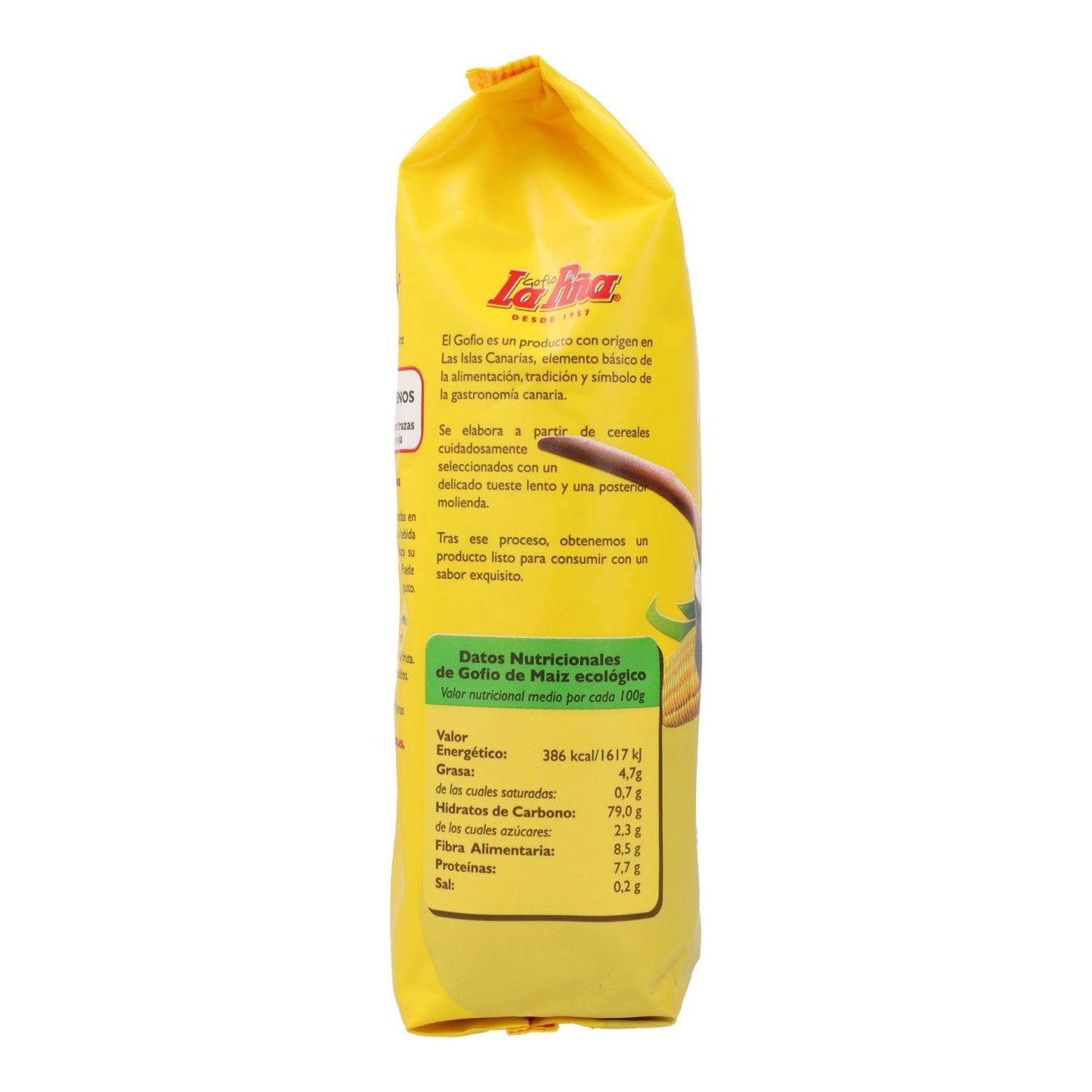 Gofio de maiz BIO La Piña 500 g